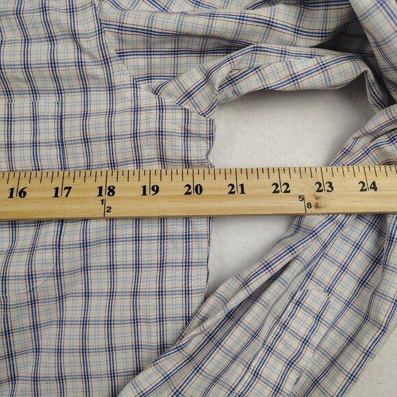 Brooks Brothers Milano Plaid Button Down Shirt Mens Medium 15.5-34 - Picture 8 of 8
